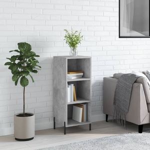 vidaXL, vidaXL Sideboard Betongrau 34,5x32,5x90 cm Holzwerkstoff