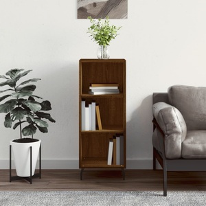 vidaXL, vidaXL Sideboard Braun Eichen-Optik 34,5x32,5x90 cm Holzwerkstoff