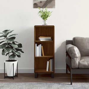 vidaXL, vidaXL Sideboard Braun Eichen-Optik 34,5x32,5x90 cm Holzwerkstoff