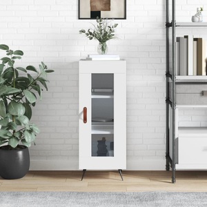 vidaXL, vidaXL Sideboard Weiß 34,5x34x90 cm Holzwerkstoff