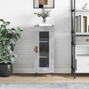 vidaXL, vidaXL Sideboard Betongrau 34,5x34x90 cm Holzwerkstoff