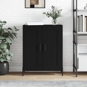 vidaXL, vidaXL Sideboard Schwarz 69,5x34x90 cm Holzwerkstoff