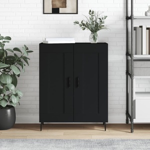 vidaXL, vidaXL Sideboard Schwarz 69,5x34x90 cm Holzwerkstoff