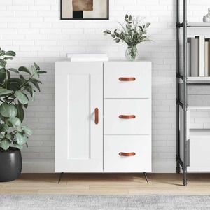 vidaXL, vidaXL Sideboard Weiß 69,5x34x90 cm Holzwerkstoff