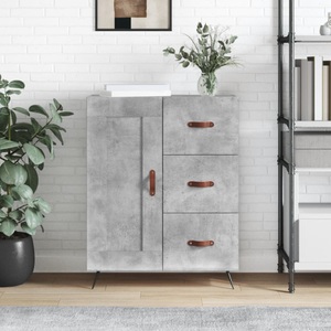 vidaXL, vidaXL Sideboard Betongrau 69,5x34x90 cm Holzwerkstoff