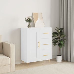 vidaXL, vidaXL Sideboard Weiß 69,5x34x90 cm Holzwerkstoff
