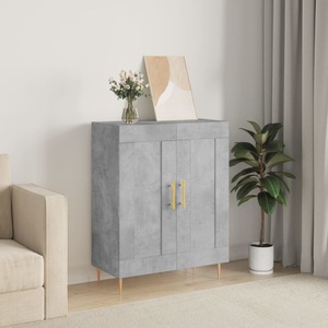 vidaXL, vidaXL Sideboard Betongrau 69,5x34x90 cm Holzwerkstoff
