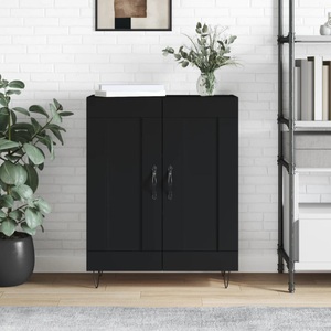 vidaXL, vidaXL Sideboard Schwarz 69,5x34x90 cm Holzwerkstoff