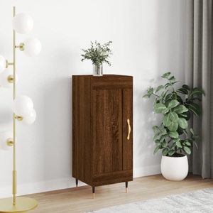 vidaXL, vidaXL Sideboard Braun Eichen-Optik 34,5x34x90 cm Holzwerkstoff