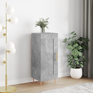 vidaXL, vidaXL Sideboard Betongrau 34,5x34x90 cm Holzwerkstoff