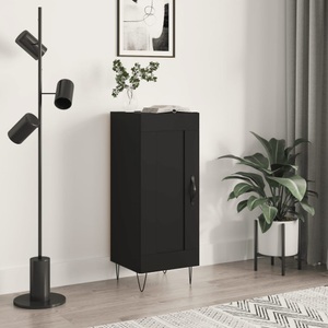 vidaXL, vidaXL Sideboard Schwarz 34,5x34x90 cm Holzwerkstoff