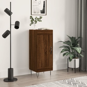 vidaXL, vidaXL Sideboard Braun Eichen-Optik 34,5x34x90 cm Holzwerkstoff