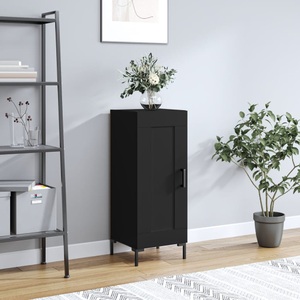 vidaXL, vidaXL Sideboard Schwarz 34,5x34x90 cm Holzwerkstoff