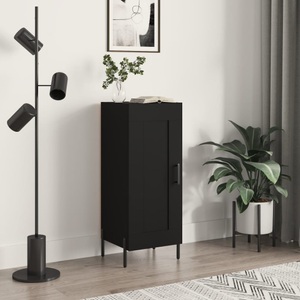 vidaXL, vidaXL Sideboard Schwarz 34,5x34x90 cm Holzwerkstoff