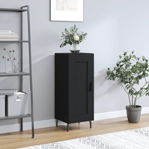 vidaXL, vidaXL Sideboard Schwarz 34,5x34x90 cm Holzwerkstoff