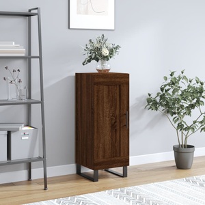 vidaXL, vidaXL Sideboard Braun Eichen-Optik 34,5x34x90 cm Holzwerkstoff