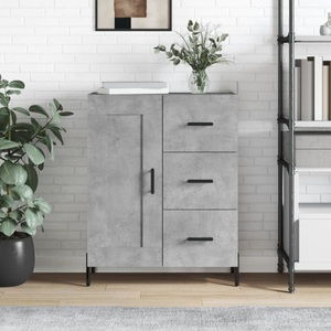 vidaXL, vidaXL Sideboard Betongrau 69,5x34x90 cm Holzwerkstoff