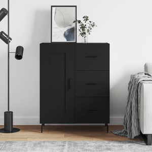 vidaXL, vidaXL Sideboard Schwarz 69,5x34x90 cm Holzwerkstoff