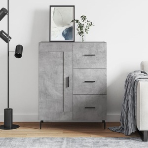 vidaXL, vidaXL Sideboard Betongrau 69,5x34x90 cm Holzwerkstoff