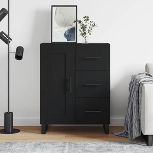 vidaXL, vidaXL Sideboard Schwarz 69,5x34x90 cm Holzwerkstoff