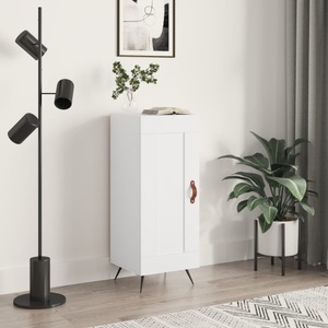 vidaXL, vidaXL Sideboard Weiß 34,5x34x90 cm Holzwerkstoff