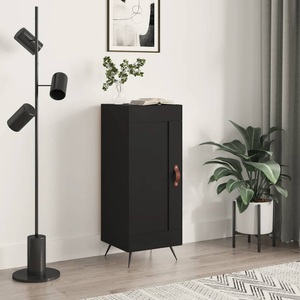 vidaXL, vidaXL Sideboard Schwarz 34,5x34x90 cm Holzwerkstoff