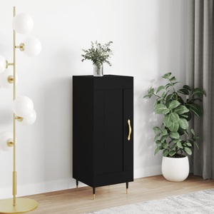vidaXL, vidaXL Sideboard Schwarz 34,5x34x90 cm Holzwerkstoff