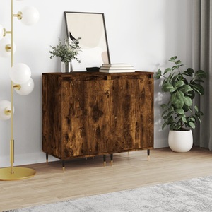 vidaXL, vidaXL Sideboards 2 Stk. Räuchereiche 40x35x70 cm Holzwerkstoff