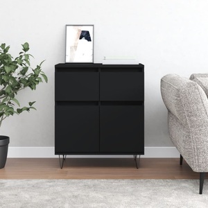 vidaXL, vidaXL Sideboard Schwarz 60x35x70 cm Holzwerkstoff