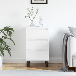 vidaXL, vidaXL Sideboard Hochglanz-Weiß 40x35x70 cm Holzwerkstoff