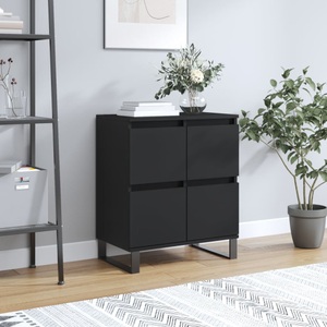 vidaXL, vidaXL Sideboard Schwarz 60x35x70 cm Holzwerkstoff