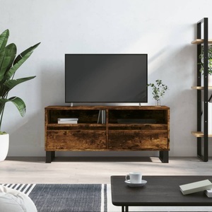 vidaXL, vidaXL TV-Schrank Räuchereiche 100x34,5x44,5 cm Holzwerkstoff, vidaXL TV-Schrank Räuchereiche 100x34,5x44,5 cm Holzwerkstoff