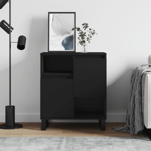 vidaXL, vidaXL Sideboard Schwarz 60x35x70 cm Holzwerkstoff
