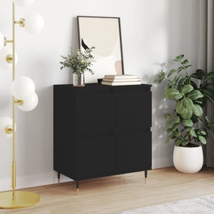 vidaXL, vidaXL Sideboard Schwarz 60x35x70 cm Holzwerkstoff