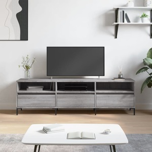vidaXL, vidaXL TV-Schrank Grau Sonoma 150x30x44,5 cm Holzwerkstoff, 