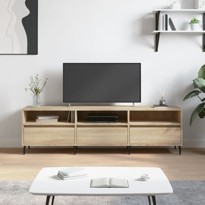 vidaXL, vidaXL TV-Schrank Sonoma-Eiche 150x30x44,5 cm Holzwerkstoff, vidaXL TV-Schrank Sonoma-Eiche 150x30x44,5 cm Holzwerkstoff