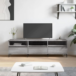 vidaXL, vidaXL TV-Schrank Grau Sonoma 150x30x44,5 cm Holzwerkstoff, vidaXL TV-Schrank Grau Sonoma 150x30x44,5 cm Holzwerkstoff
