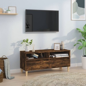 vidaXL, vidaXL TV-Schrank Räuchereiche 100x34,5x44,5 cm Holzwerkstoff, vidaXL TV-Schrank Räuchereiche 100x34,5x44,5 cm Holzwerkstoff