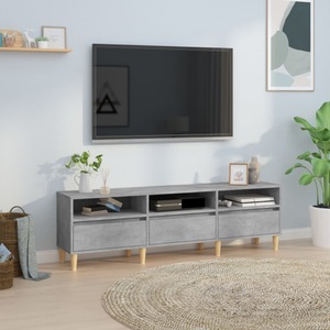 vidaXL, vidaXL TV-Schrank Betongrau 150x30x44,5 cm Holzwerkstoff, vidaXL TV-Schrank Betongrau 150x30x44,5 cm Holzwerkstoff
