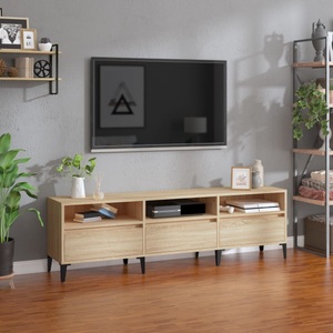 vidaXL, vidaXL TV-Schrank Sonoma-Eiche 150x30x44,5 cm Holzwerkstoff, 