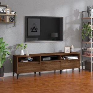 vidaXL, vidaXL TV-Schrank Braun Eichen-Optik 150x30x44,5 cm Holzwerkstoff, 