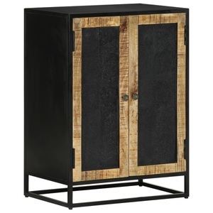 vidaXL, vidaXL Sideboard mit 2 Türen 55x35x75 cm Massivholz Mango & Eisen