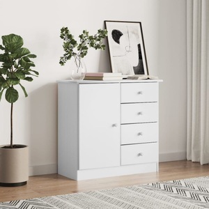 vidaXL, vidaXL Sideboard ALTA Weiß 77x35x73 cm Massivholz Kiefer