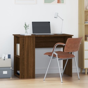 vidaXL, vidaXL Schreibtisch Braun Eichen-Optik 100x55x75 cm Holzwerkstoff, vidaXL Schreibtisch Braun Eichen-Optik 100x55x75 cm Holzwerkstoff