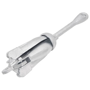 vidaXL, vidaXL Klappanker Silbern 4 kg Temperguss, vidaXL Klappanker Silber 4 kg feuerverzinktes Gusseisen