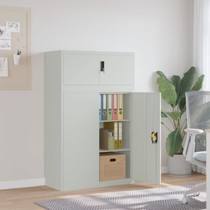 vidaXL, vidaXL Aktenschrank Hellgrau 90x40x145 cm Stahl, vidaXL Aktenschrank Hellgrau 90x40x145 cm Stahl