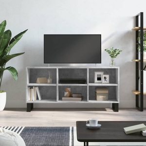vidaXL, vidaXL TV-Schrank Betongrau 103,5x30x50 cm Holzwerkstoff, vidaXL TV-Schrank Betongrau 103,5x30x50 cm Holzwerkstoff