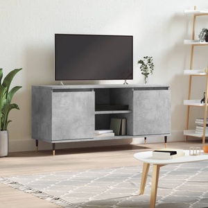 vidaXL, vidaXL TV-Schrank Betongrau 104x35x50 cm Holzwerkstoff