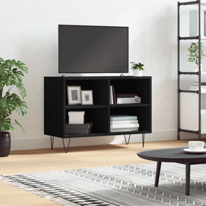 vidaXL, vidaXL TV-Schrank Schwarz 69,5x30x50 cm Holzwerkstoff