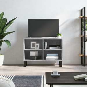 vidaXL, vidaXL TV-Schrank Betongrau 69,5x30x50 cm Holzwerkstoff, vidaXL TV-Schrank Betongrau 69,5x30x50 cm Holzwerkstoff